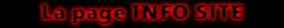 La page INFO SITE